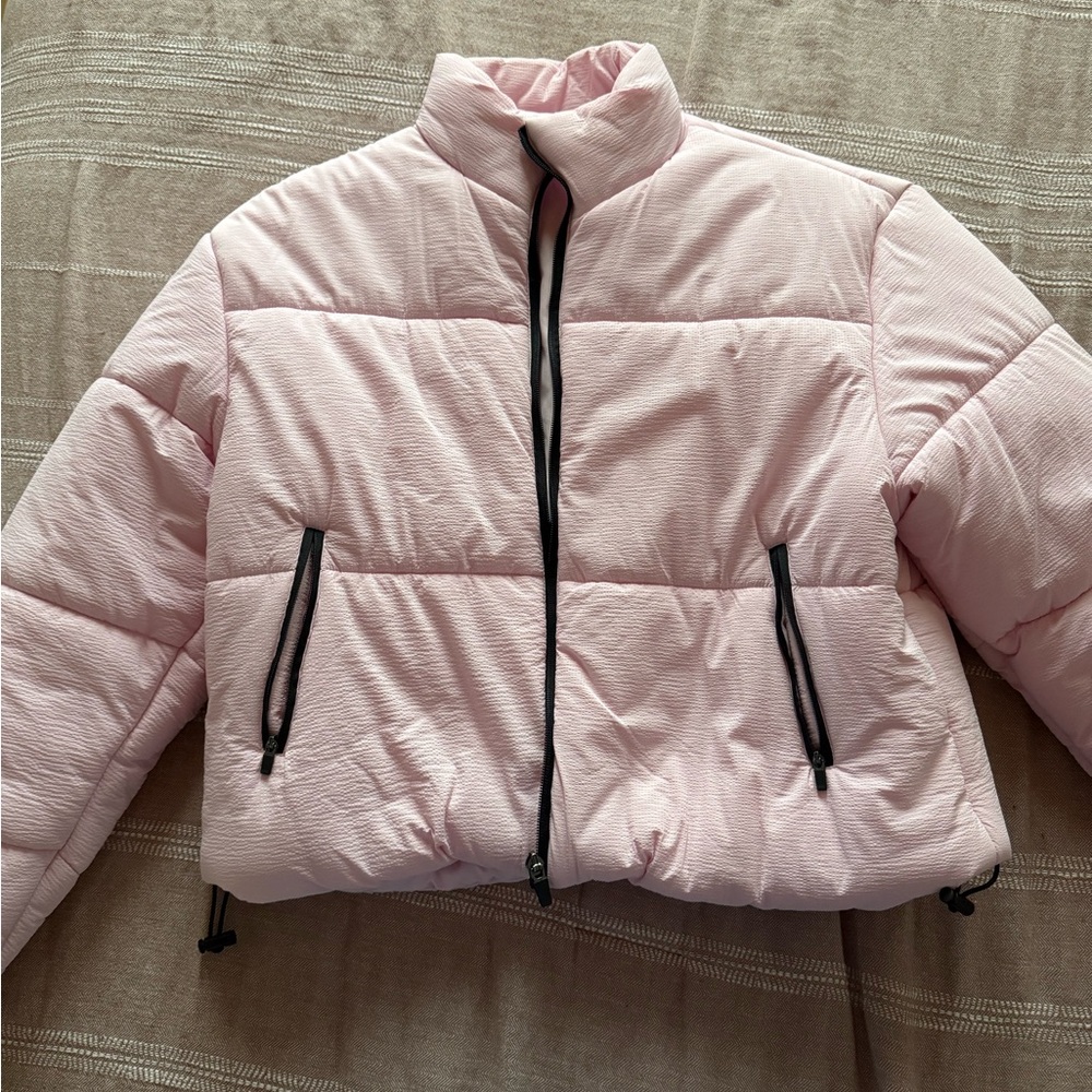 Women's Pink Forever 21 Puffer Jacket